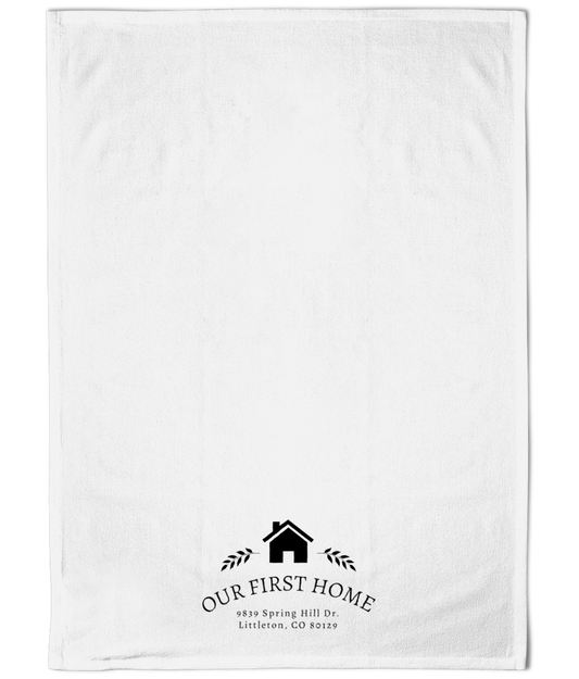 Cotton Tea Towel House-Warming Blaha